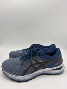 Asics Gel Nimbus 22 Navy Men's Running Shoes Size 8 Extra Wide
